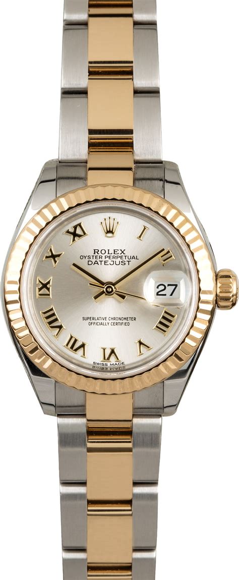 Rolex datejust 28mm two tone